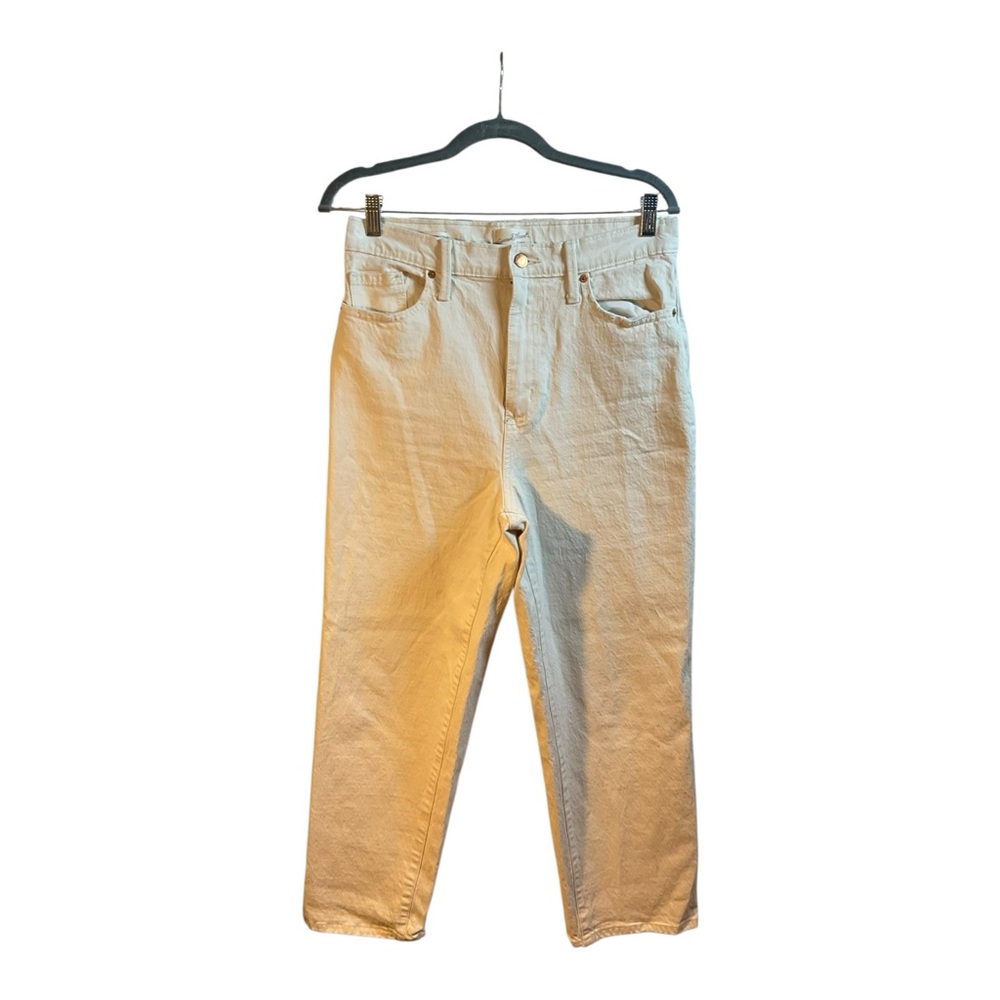 Universal Thread Women’s Ivory Denim Straight Jeans Size 10/30R